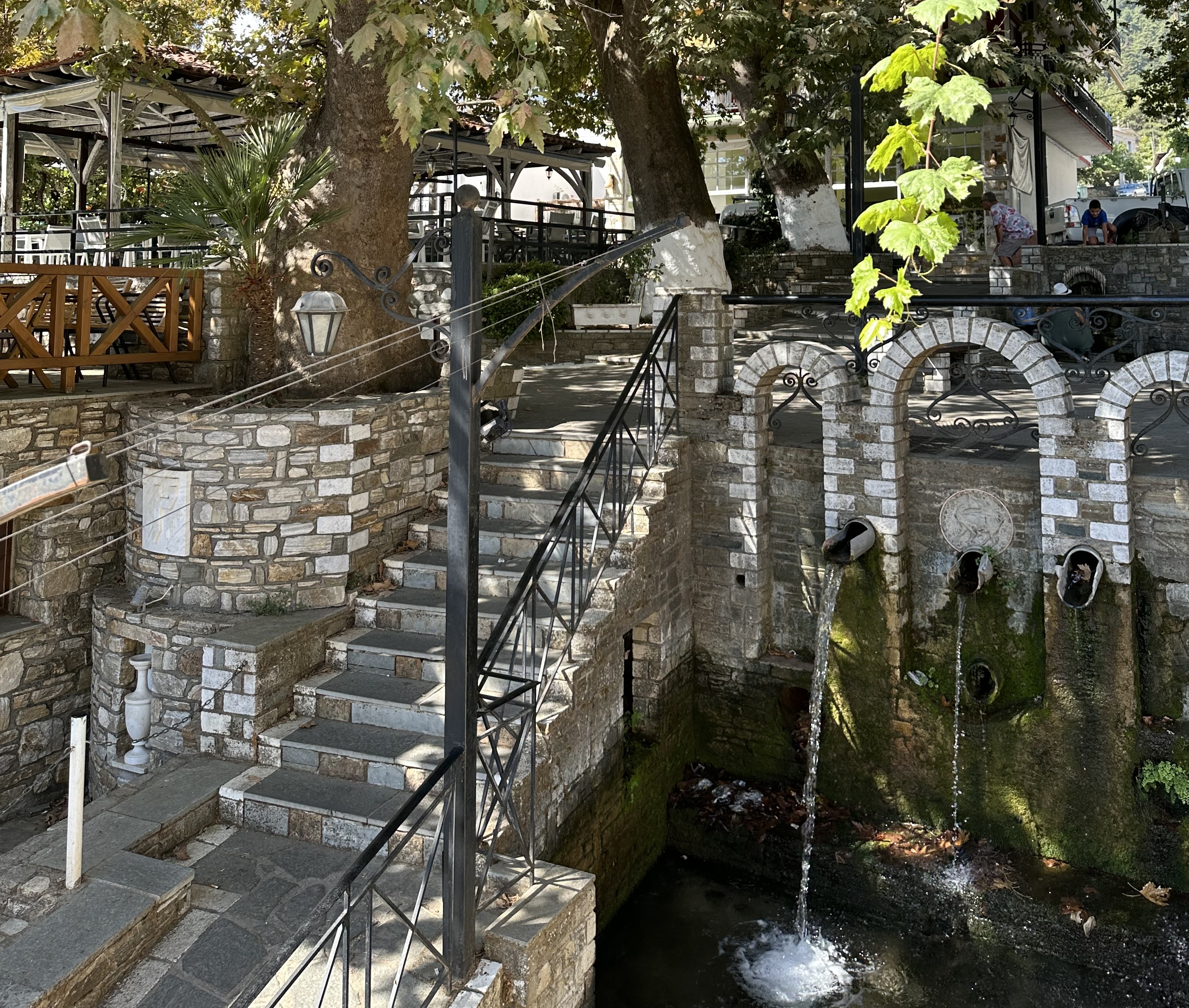 Traditional village of Panagia in Thassos