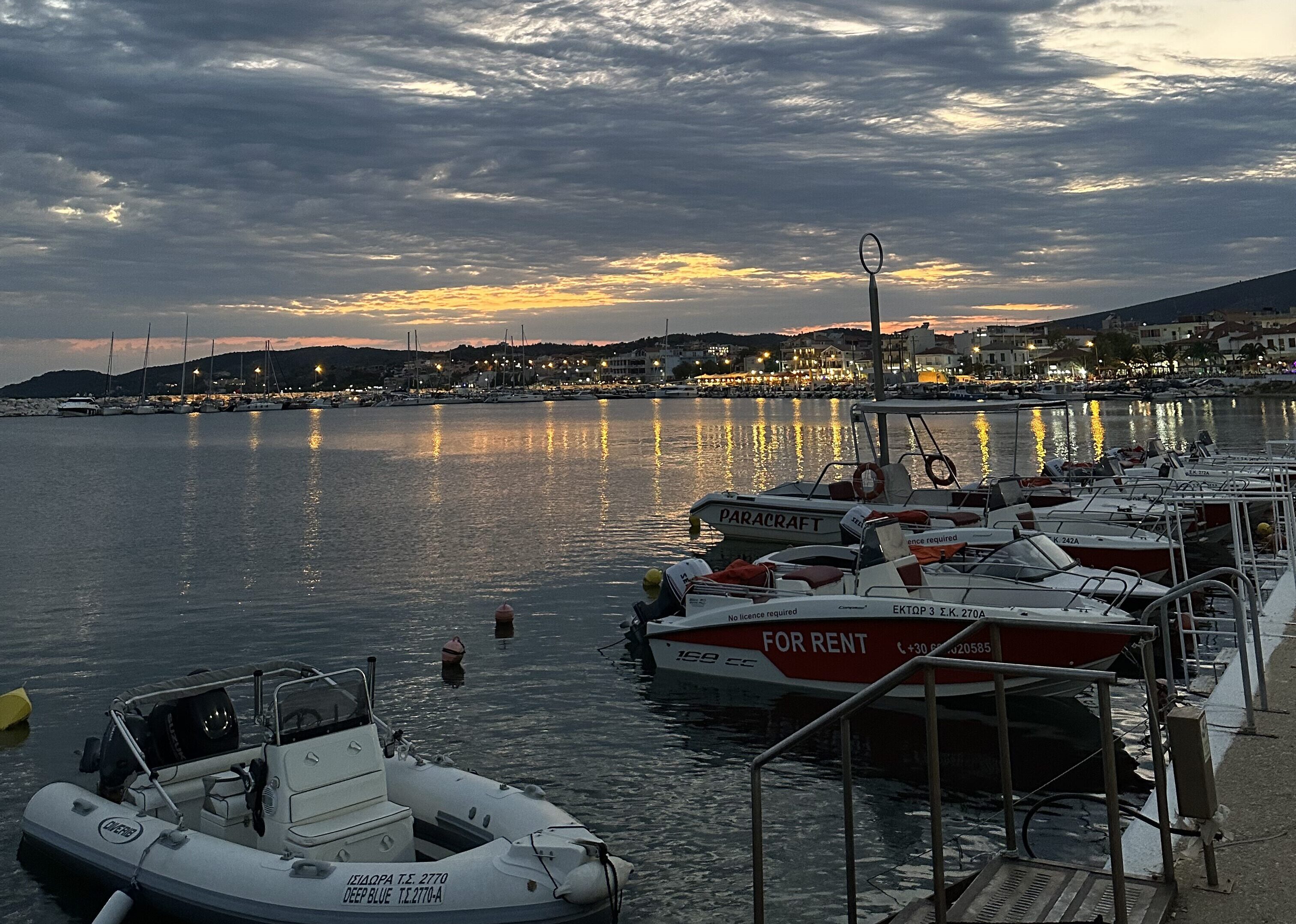 Limenaria waterfront in Thassos